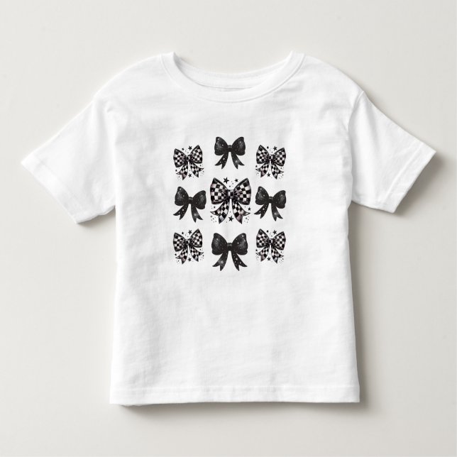 Camiseta Infantil Arcos preto e branco de Cutecore (Frente)