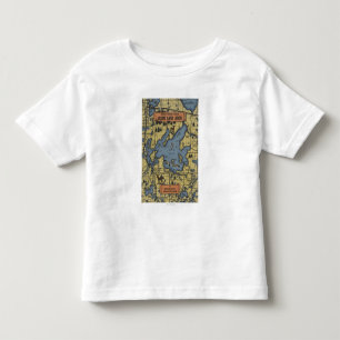 Camiseta Infantil Área do lago Leech, Minnesota - grandes cenas da