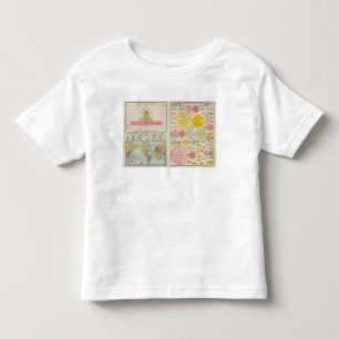 Camiseta Infantil Área e população do mundo em 1890