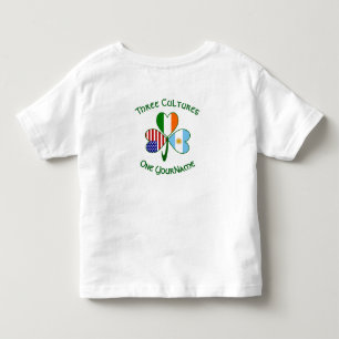 Camiseta Infantil Argentina Irlanda EUA Trevo Personalizado