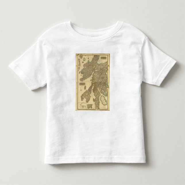 Camiseta Infantil Argyllshire composto (Frente)