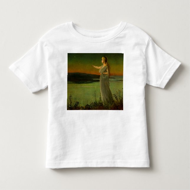 Camiseta Infantil Ariadne em Naxos John Atkinson Grimshaw (Frente)