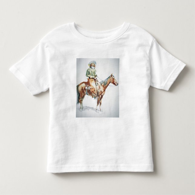 Camiseta Infantil Arizona Cowboy, 1901 (giz no papel) (Frente)