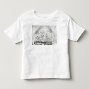 Camiseta Infantil Armando um cavaleiro em um campo de batalha