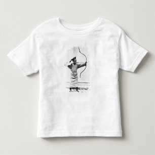 Camiseta Infantil Arqueiro chinês, c.1870 (foto de b/w)