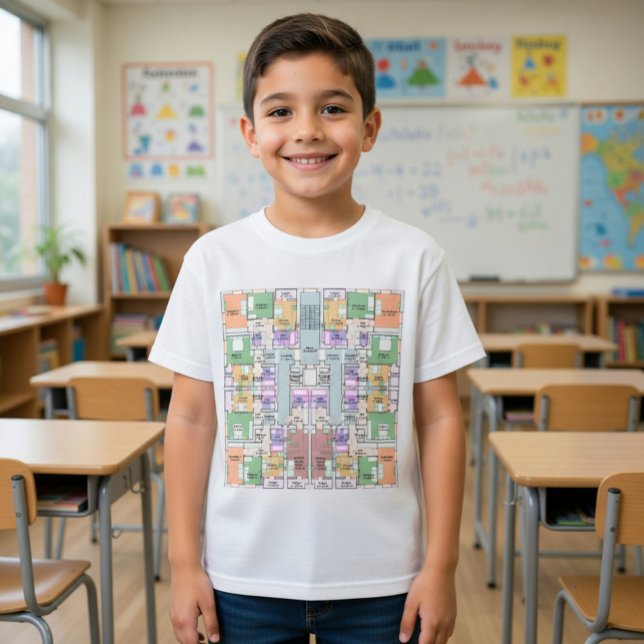 Camiseta Infantil Arquiteto do Futuro Blueprint (Criador carregado)