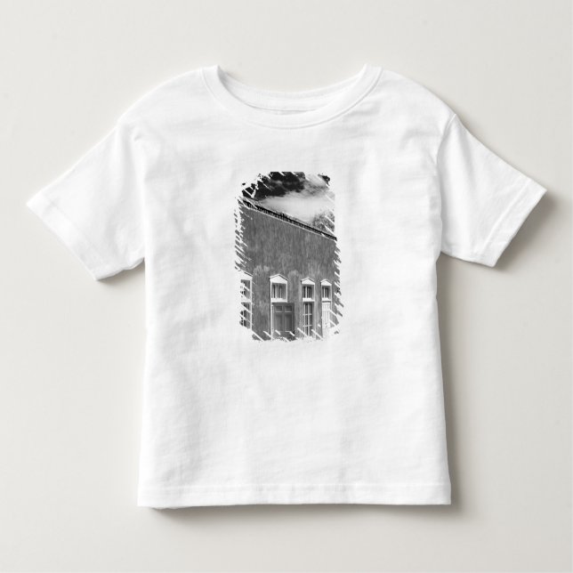 Camiseta Infantil Arquitetura de estilo territorial, Papais noeis Fe (Frente)