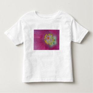 Camiseta Infantil Arranjo do estame floral de Hibiscus, Hibiscus