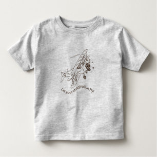 Camiseta Infantil Art Deco Bi-Aviões - deixe sua imaginação voar.