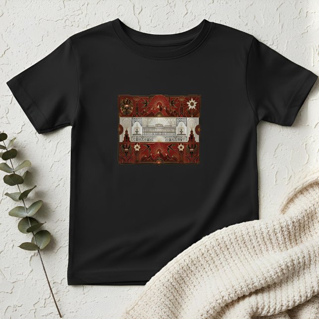 Camiseta Infantil Art Deco Heritage Flag | Austria | Vintage (Lifestyle Shot)