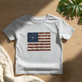 Camiseta Infantil Art Deco Heritage Flag | United States | 1920s