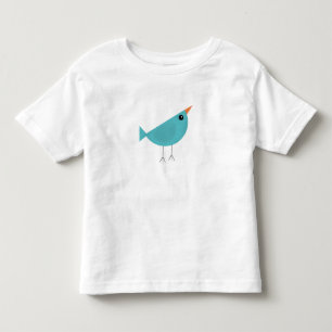 Camiseta Infantil Arte Adorável e Caprichosa de Pássaros da Natureza