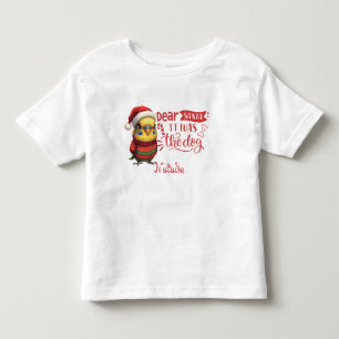 Camiseta Infantil Arte Animal Chiclet Natalina Fofa