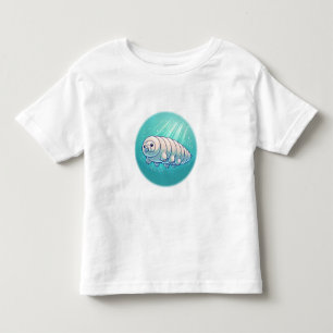 Camiseta Infantil Arte de Desenho Animado do Fofinho Tardígrado Cósm