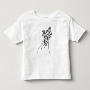 Camiseta Infantil Arte de Tatuagem Tribal Abstrata Preto e Branco em