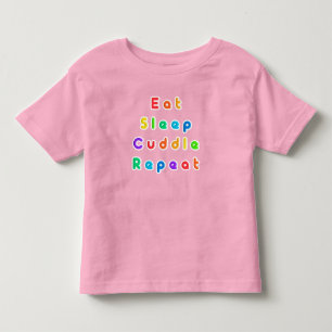 Camiseta Infantil Arte de Tipografia Motivacional Multicolorida