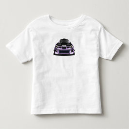 Camiseta Infantil arte desenhada à mão com olho apertado roxo