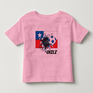 Camiseta Infantil Arte do ventilador do Chili Soccer