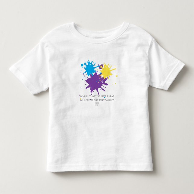 Camiseta Infantil Arte Não É Barata (Frente)