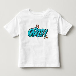 Camiseta Infantil Arte Retro Pop CRASH Letreiro Grafite