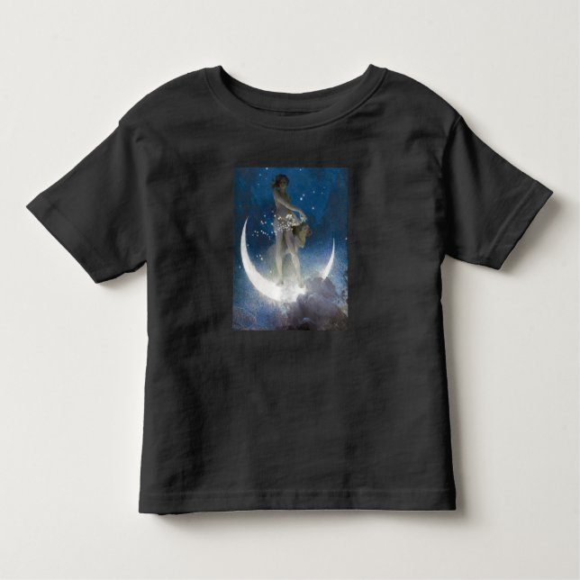 Camiseta Infantil Artemis Moon Goddess Scattering Night Stars (Frente)