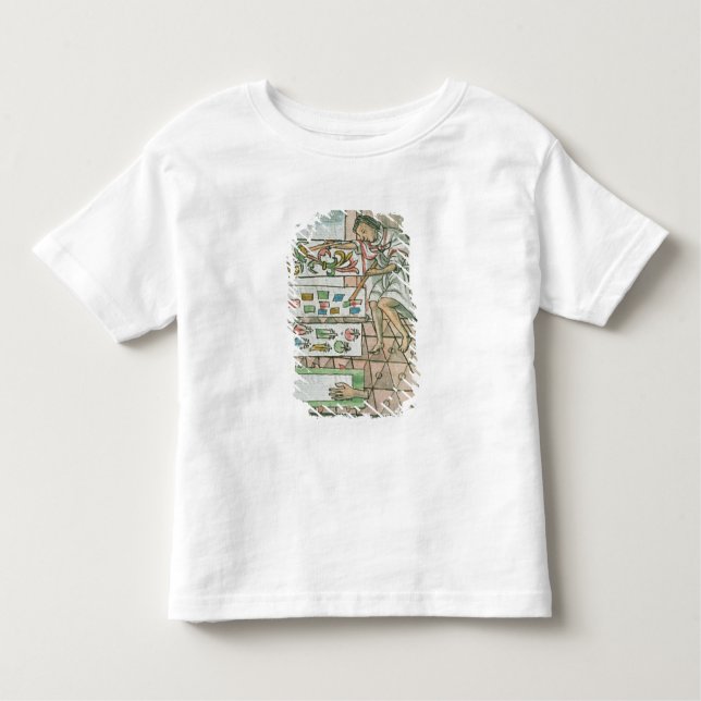 Camiseta Infantil Artesão asteca da pena (Frente)