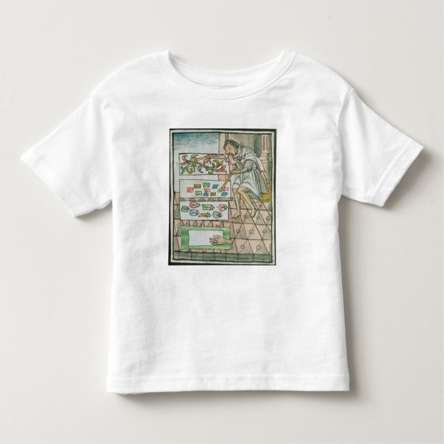 Camiseta Infantil Artesão asteca da pena (Frente)