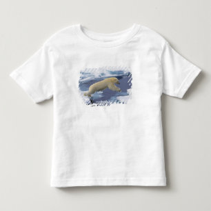 Camiseta Infantil Ártico, Svalbard, Urso Polar estendendo