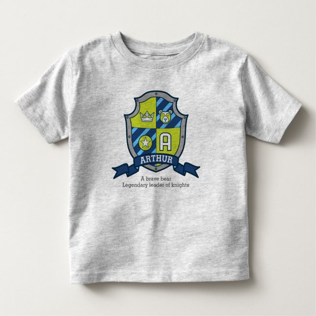 Camiseta Infantil Artur Boy name & significado rebelde (Frente)