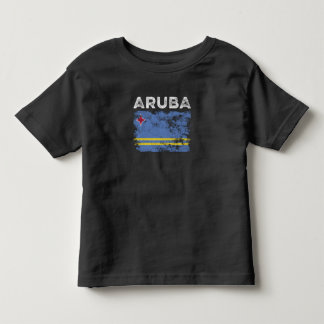Camiseta Infantil Aruba Flag Distressed - Aruban Flag