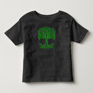 Camiseta Infantil Árvore Celta Verde Da Vida