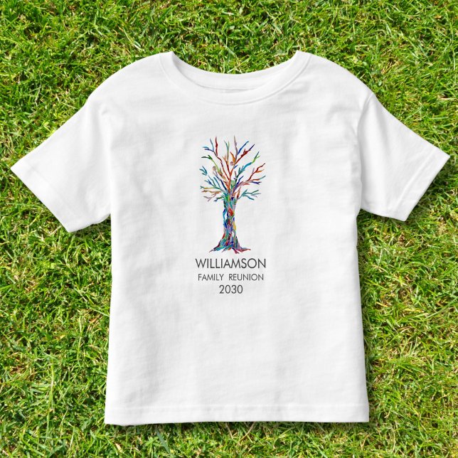 Camiseta Infantil Árvore da Família Rainbow (Criador carregado)