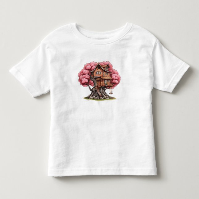 Camiseta Infantil Árvore de cerejeira (Frente)