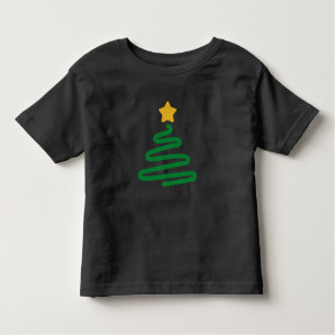 Camiseta Infantil Árvore de Natal engraçada