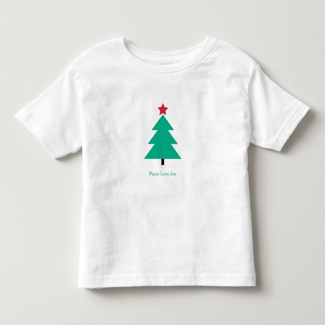 Camiseta Infantil Árvore de Natal Joia do Amor (Frente)