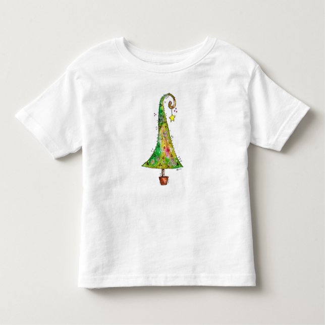 Camiseta Infantil Árvore de Natal Whimsic (Frente)