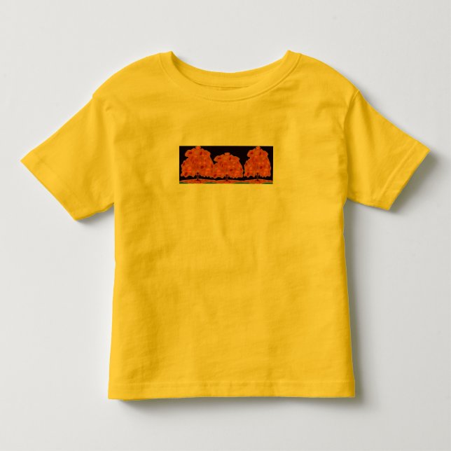 Camiseta Infantil Árvores com cor - (Frente)