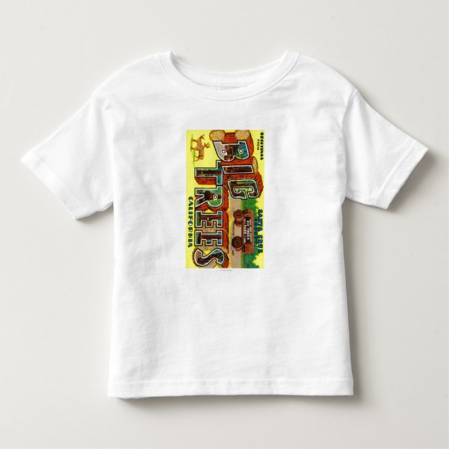 Camiseta Infantil Árvores grandes, Califórnia - grandes cenas da (Frente)