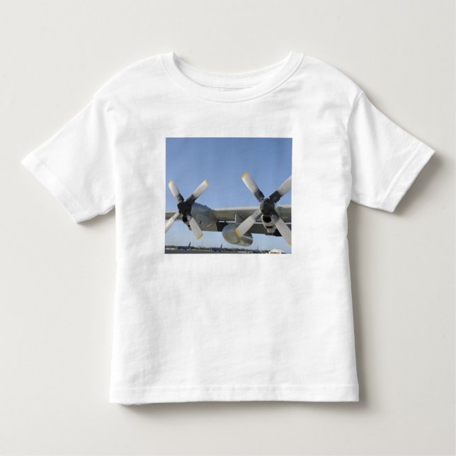 Camiseta Infantil As asas de um Hércules LC-130 (Frente)