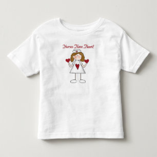 Camiseta Infantil As enfermeiras têm t-shirt e presentes do coração