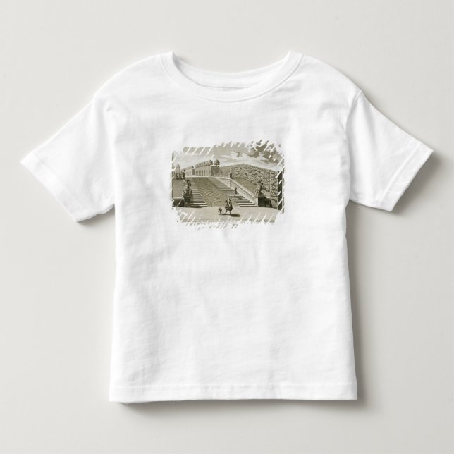 Camiseta Infantil As etapas ao terraço do jardim, palácio do (Frente)