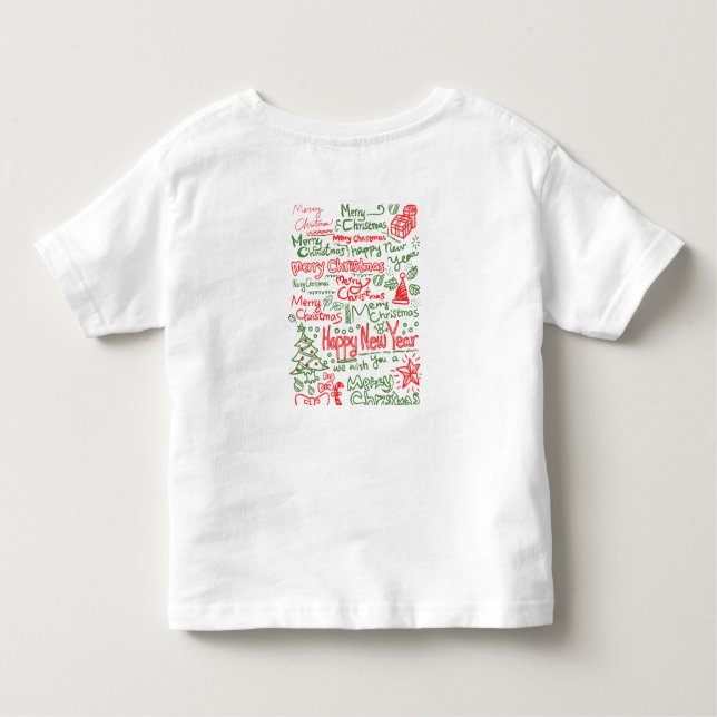 Camiseta Infantil As ferramentas especiais de Toddler para o Ano Nov (Verso)
