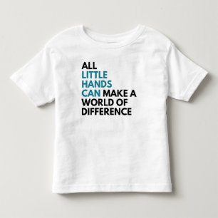 Camiseta Infantil As mãos pequenas enlatam o t-shirt da criança