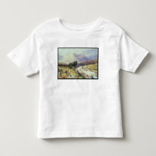 Camiseta Infantil As montanhas, perto de Argyle (w/c no papel)