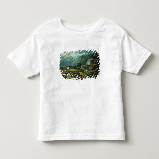 Camiseta Infantil As montanhas rochosas (Frente)