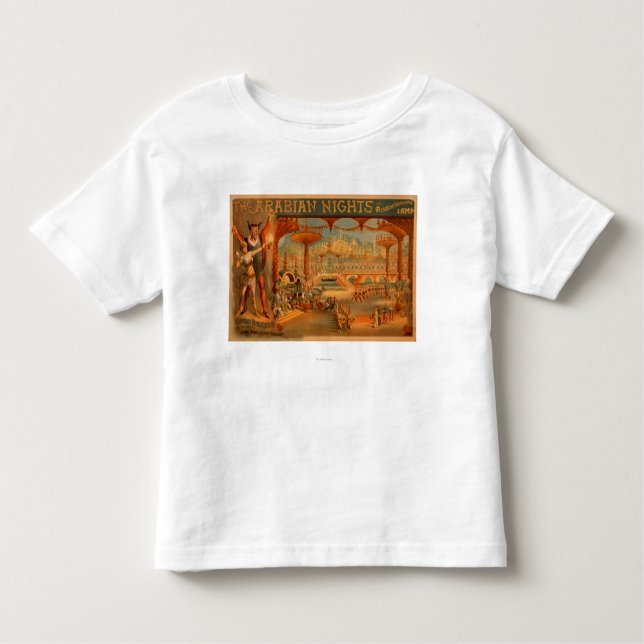 Camiseta Infantil As noites árabes - a lâmpada maravilhosa de (Frente)