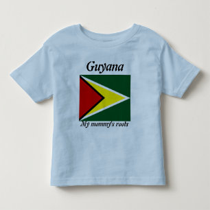 Camiseta Infantil As raizes guyana da minha mamã caçoam t-shirt