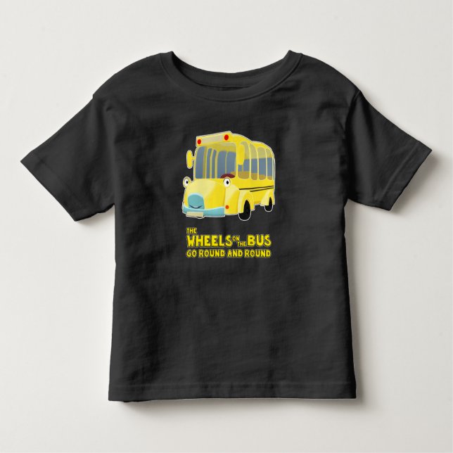 Camiseta Infantil As rodas do barramento giram e giram (Frente)