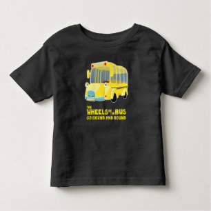 Camiseta Infantil As rodas no ônibus vão circularmente