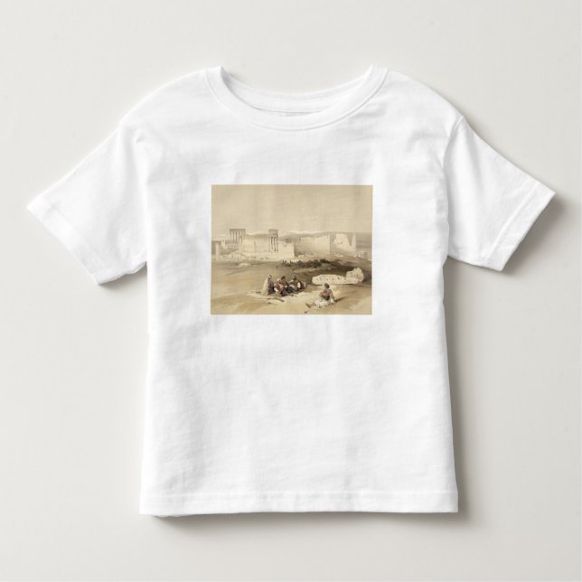 Camiseta Infantil As ruínas de Baalbec, o 5 de maio de 1839, (Frente)